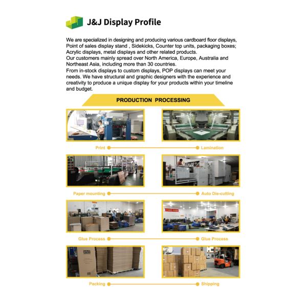 Knock Down Unit Flooring Recyclable Knock Down Shelves Displaying Corrugated Board Cardboard Floor Display Stand For Stationery, Skin Care, Outdoor