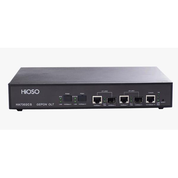 HiOSO 2 Pon FTTH OLT Mini OLT EPON Compatible With Fttx Onu