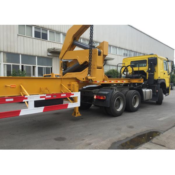 20ft 40ft Truck Mounted Crane Side Loader Sidelifter , Container Self Loading Semi Trailer