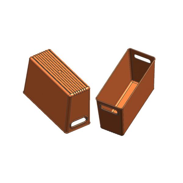 PET Transparent Material Cold Runner Injection Molding High Polish Two Different Size Bins