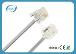 Stranded 7 / 0.12 Mm Telephone Line Cable With Two Cores 1.8 M RJ11