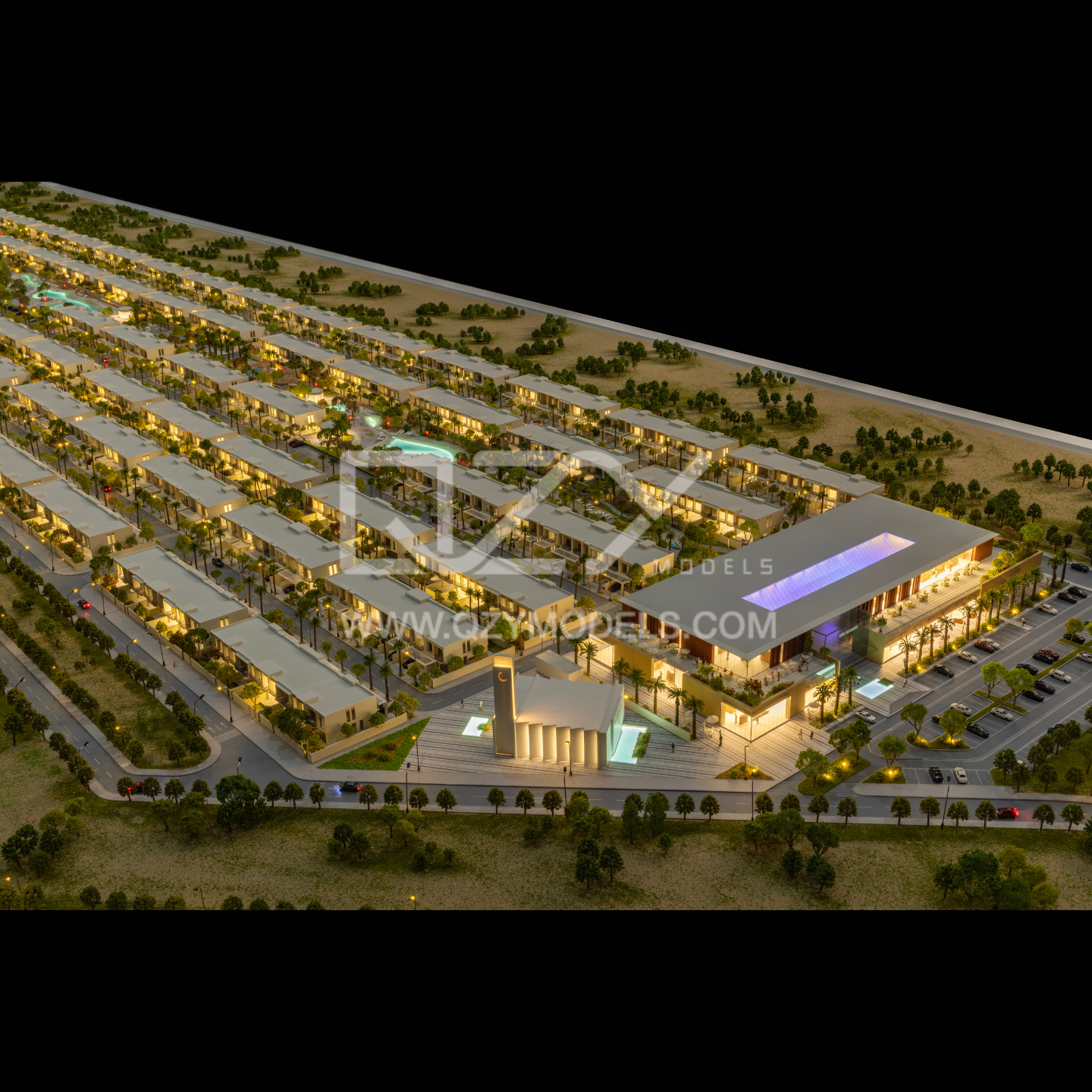 1:200 Scale Sanzan Residential Architectural Model
