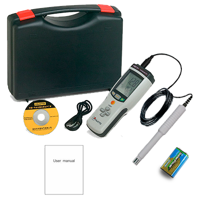 Portable Digital Thermometer Hygrometer Temperature Humidity Meter With Probe