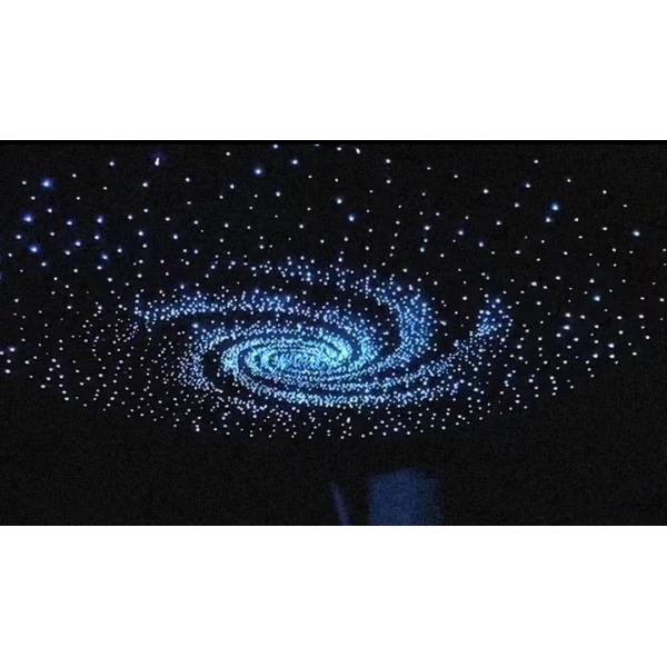 Noise Reduction Polyester Ceiling Tiles Starry Sky Optic Star Ceiling Lighting