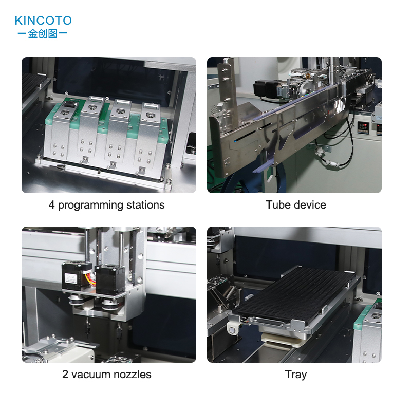 Tape Reel IC Programmer, High Speed IC Programmer, Automatic Chip Programmer,