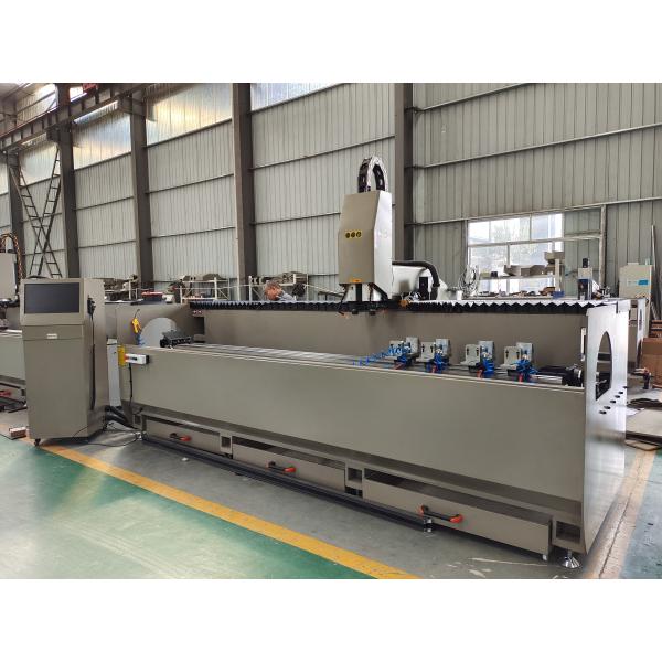 3000mm 3200mm Double Head Spindle Drilling Machine CNC Punching Machine For Aluminium PVC Window Door Making
