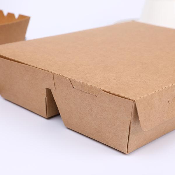 Eco-Friendly Paper Disposable Lunch Box with 3/4 Compartments Return Refunds Accepted