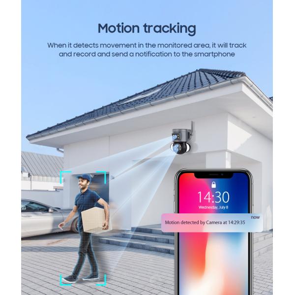4 Mega Pixel Wireless Speed Dome Security Camera with Multiple Lens and Cloud Storage