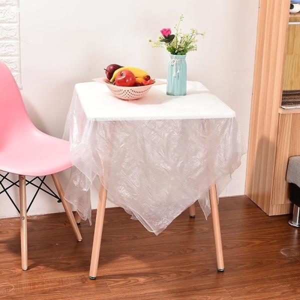 Disposable PE Plastic Dining Table Cloth Rectangular Tablecloth Package Gross 0.500kg