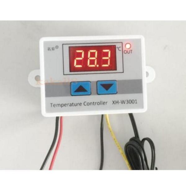 220V Digital LED Temperature Controller 10A Thermostat Control Switch Probe New Xh-W3001