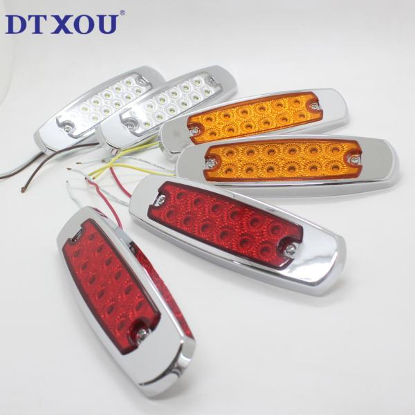 Universal 12-24v Super Bright Flash 12led Warning Strobe Lights Waterproof Dustproof Truck Vehicle Strobe Side Led Marker Light