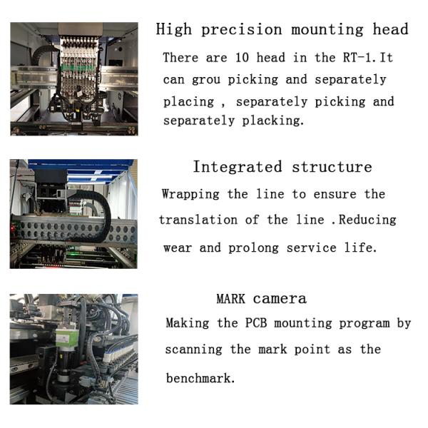 High speed full automatic multi-function 10 heads pick and place machine