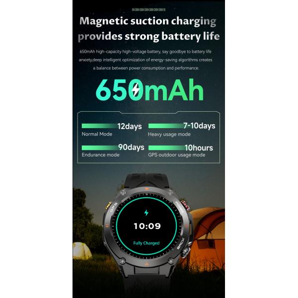 Bluetooth GPS Smart Watch Calling Smart Watch With 1.45'' IPS Screen For IOS And Android