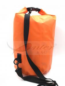 Quality 15L Small Waterproof Dry Bag Orange Color / Small Dry Bags For Kayaking for sale