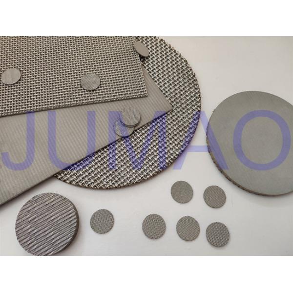 Multi Layered Screens Sintered Metal Filter Disc High Rigidity And Stability