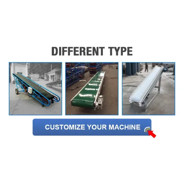 Rubber Rice Belt Conveyor 400mm Width Rice Mill Conveyor Custom