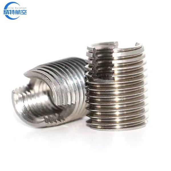 Non-Customized Slotted Type M8 1mm Thread Insert Hardware Screw Self Tapping Insert with Nickel Plated Surface