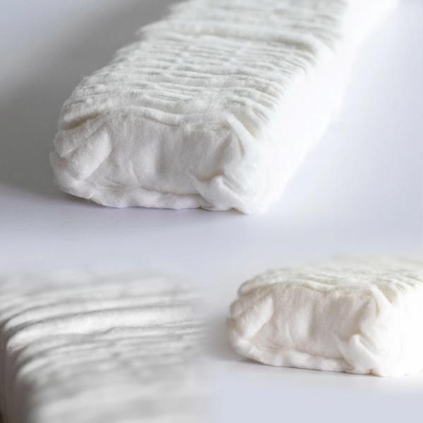 Class I Wound Dressing Pure White Zig Zag Cotton Roll