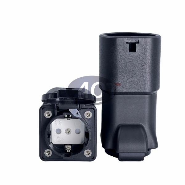 High temperature resistant PC V2L EV Charger Adapter Type2 V2L Discharge For XPENG BYD NIO Car