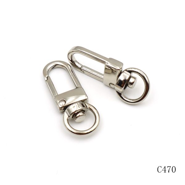 Small Swivel Snap Hook Flat Key Chain Snap Hook 35mm For Key Ring