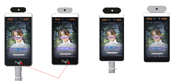 Body Temperature Measuring Facial Recognition Turnstile With 3d Camera Digital Touchless Biometrics Time Attendance