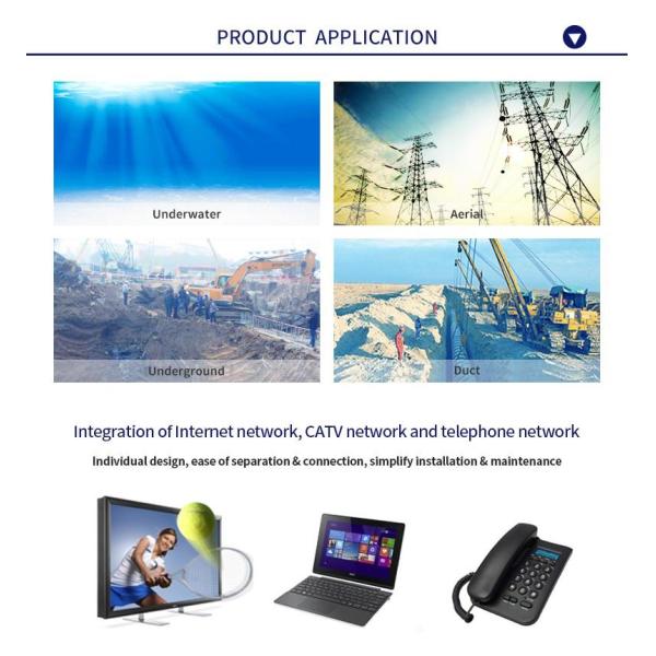Waterproof GJYXH03 Duct MDPE OM4 FTTH Drop Cable