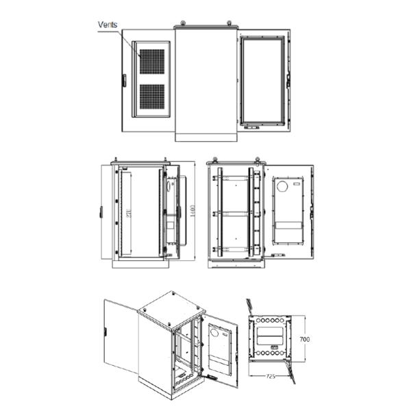 Outdoor SMC DMC Plastic Polyester Enclosure / Waterproof Fiberglass Boxes