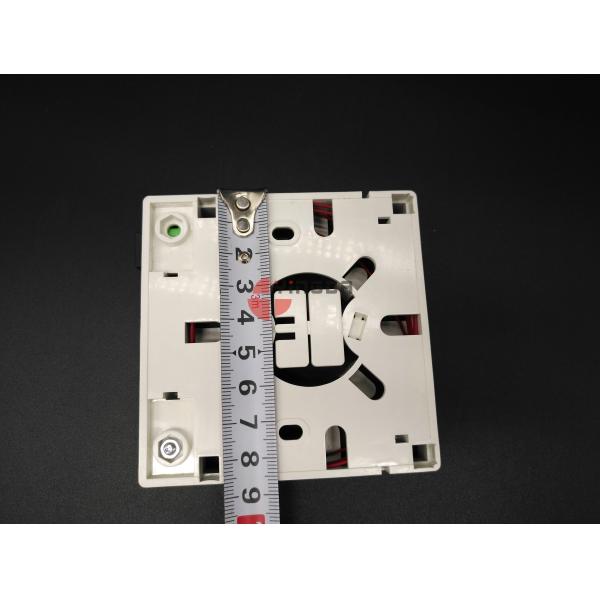 SC/APC Wall Mount Fiber Termination Box Socket Panel 2 Ports With Metal Cable Clamp