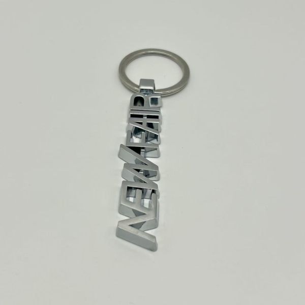 Custom letter key chain/key ring with custom logo design welcome