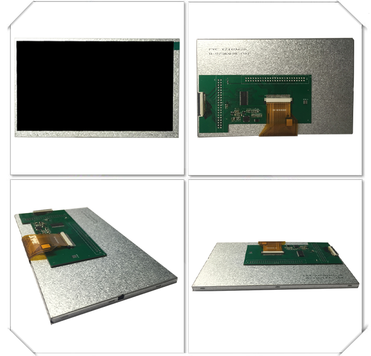 40Pin 7 Inch Display LVDS LCD TFT Screen Module 350cd/m2 OEM