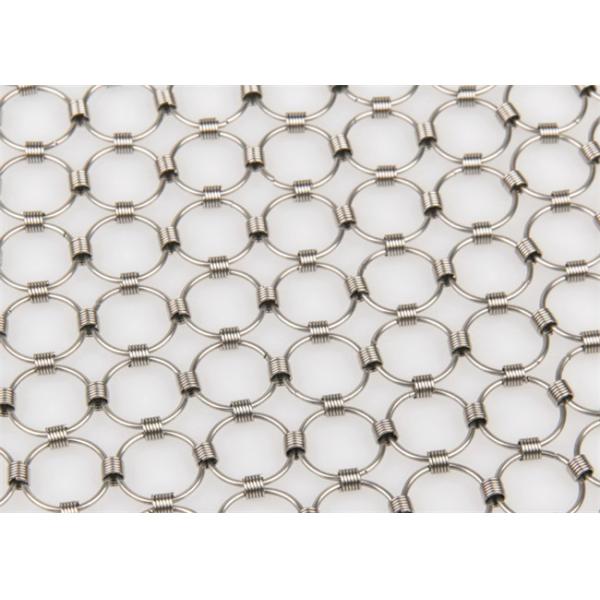 Stainless Steel Ring Mesh Chainmail Curtain For Architecture Shower