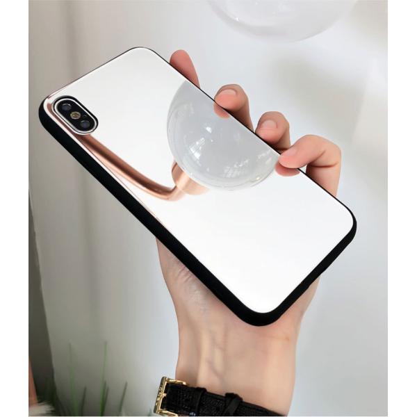 Electroplated Finish Mirror Girly Makeup Phone Cases / Iphone 7 Plus Protective Case