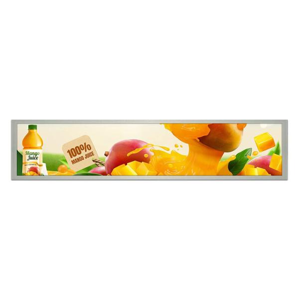 15.1 inch tft lcd display 1280*242 resolution LVDS interface 600c/d brightness