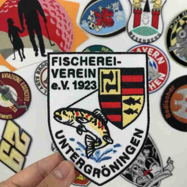 Triangle Shape 3.5cm Embroidery Iron On Baseball Patches For Uniforms