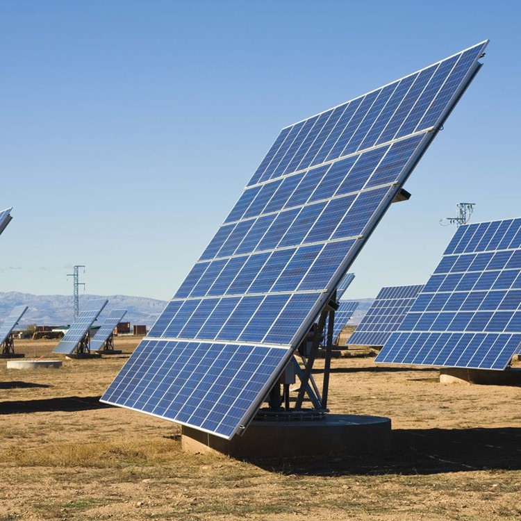 Dual Axis Solar Power Tracker System 6kw Ground Mount Solar Tracking System