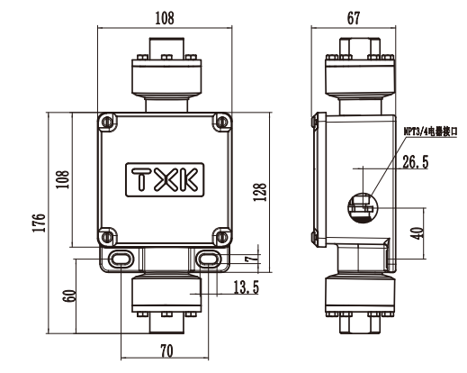 TXK Differential Pressure Controller For Non Corrosive Media