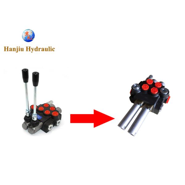 2 Spool Hydraulic Directional Control Valve 80L Cable Control Use On Sprayers 2P80 A1A1 2XKIT