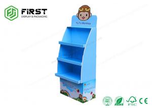 Quality Custom Made Advertising Recycled Cardboard Paper Floor Display Stand for sale