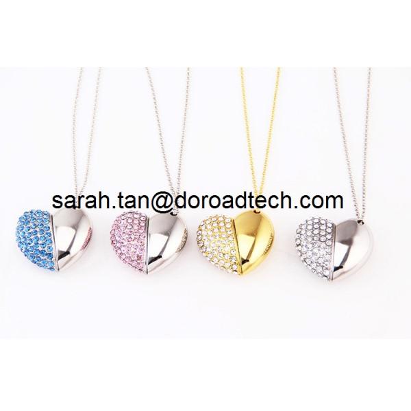 Heart Shape Jewelry USB Flash Drives