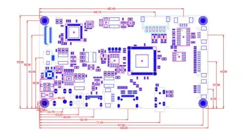 Compact HDMI To MIPI Controller Board DSI LCD Driver Board with Mini HDMI 1.4 Input Display Controller