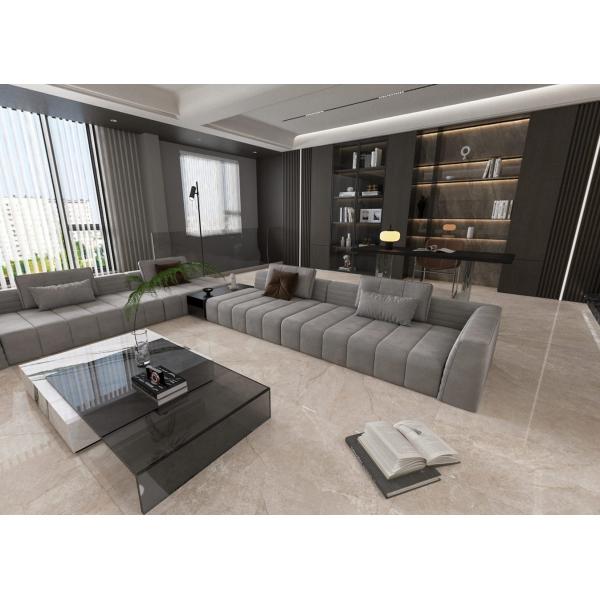 Light Brown 1mx1m Stylish Scratch-Resistant Inside Floor Polished Glazed Porcelain Tile For Renovation and Bedroom
