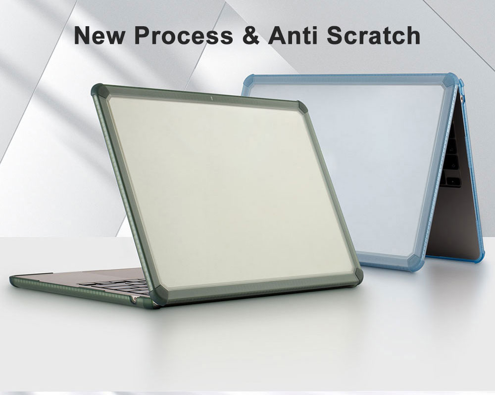 Laudtec BJK01 Portable Clear Notebook Tpu Pc Cover Hard Shell Transparent Lap Top Laptop Case for Macbook Air 15 Pro 14