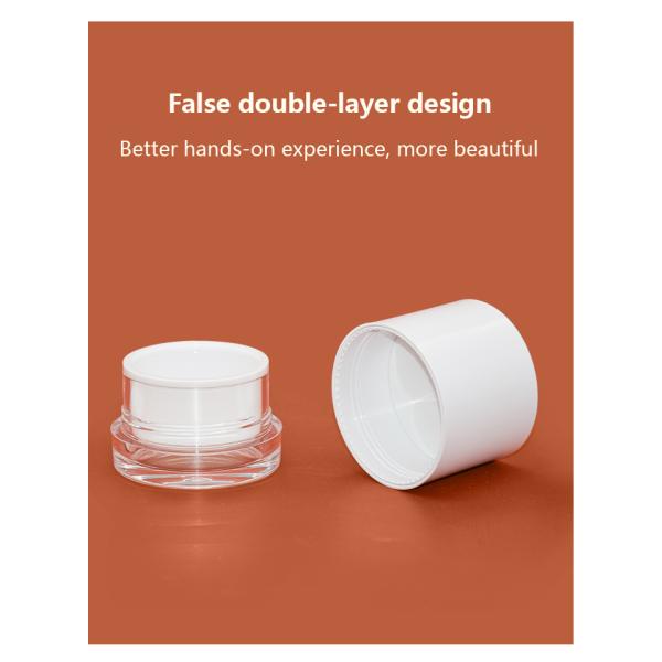 Recyclable Material Face Cream Jar Full Electroplating Process 50g