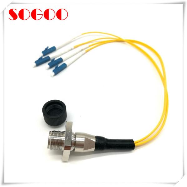 ODC Connector Socket Female Fiber Optic Cable , Indoor Fiber Optic Cable Customized Length