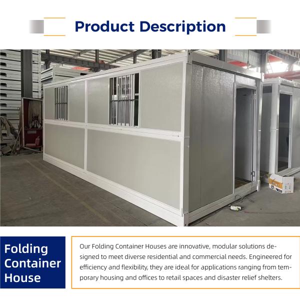 Multi-function 20ft Foldable Container House Aluminum Window Portable and Rust Moisture Proof for Outdoor Bedroom
