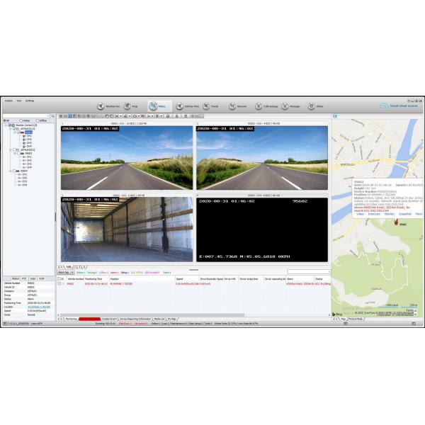 4 Channel Mobile DVR with GPS Tracker and 1080P Car Camera for Bus Security System