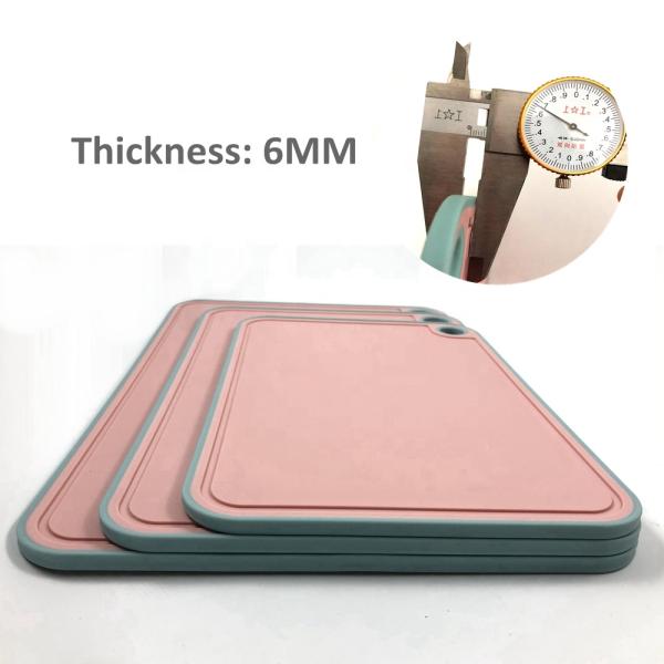 Customizable Multifunction Kitchen Plastic Index Anti-slip PP Chopping Block Cutting Board Set With Stand