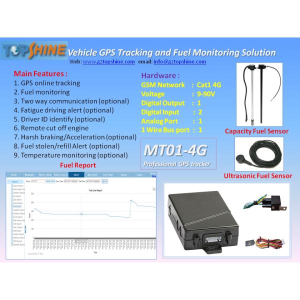 4G Google Map Smart Alarm GPS Car Tracking With Ibutton Driver Identify