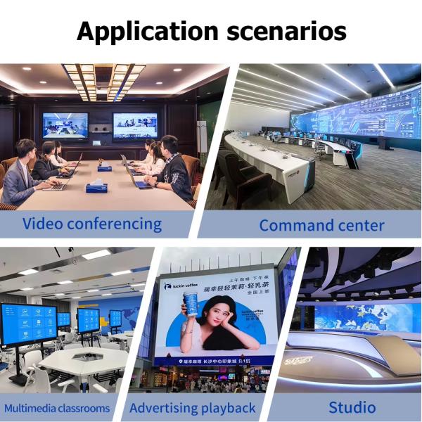 4K60 Video Wall Controller with DP 1.2 Inputs 3.5mm Audio Separation and PC/Mobile/Tablet Control