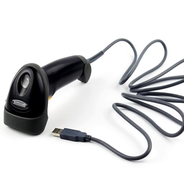 Automatic Wired Handheld Barcode Scanner Reader Dimension 150mm * 50mm * 65mm